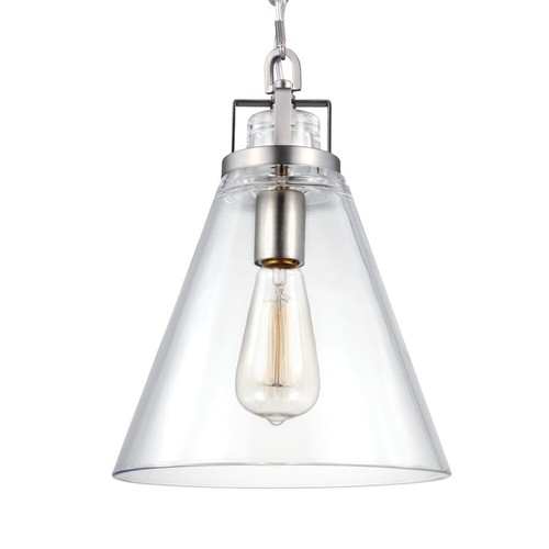 Feiss P1370SN Frontage 10" Pendant in Satin Nickel