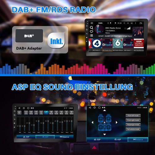 DAB+ Für Nissan Qashqai J10 2007-15 Android 13 Carplay Autoradio GPS RDS MIK KAM - Bild 11 von 13