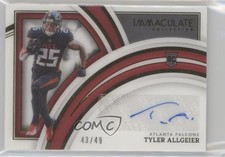 2022 Panini Immaculate Rookie Autos 43/49 Tyler Allgeier #151 Auto 15ik