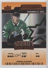 2022-23 Credentials Debut Ticket Access Orange 60/149 Fredrik Olofsson #107 13yf