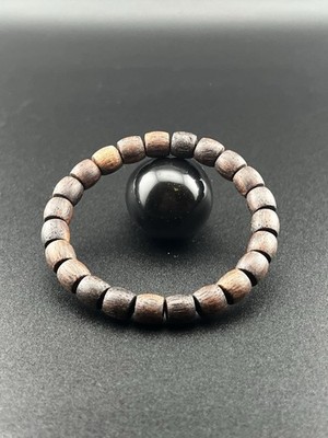 Natural Agarwood Bracelet 8mm Straight-Cut Beads | Jiang Zhen Xiang |