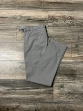 Greyson Golf Chino Pants Men's 36X32 (Tag 35X32) Gray Cotton Spandex Side Tabs