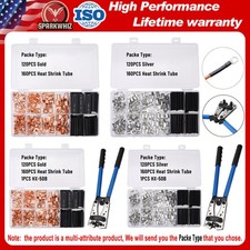 280PCS Car Copper Lug Ring Terminals Cable Electrical Wire Crimp Connectors Kit
