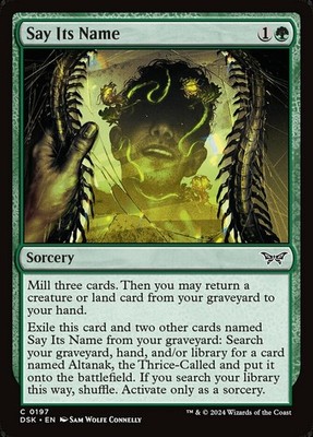 Say Its Name - Foil Duskmourn: House of Horror Lightly Played, English