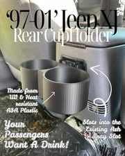 Jeep Cherokee XJ Rear Cup Holder | 1997–2001 | 3D Printed ASA Plastic 