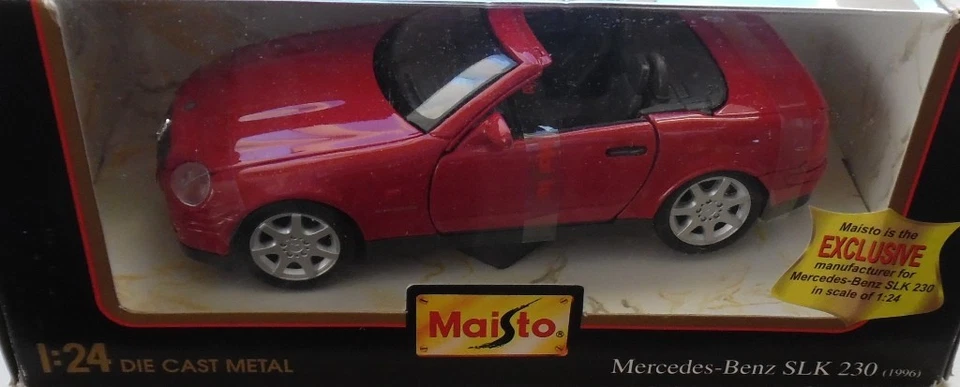 Diecast Rojo Mercedes-Benz SLK 230 Maisto 1/24 Nuevo Foto 2 de 3