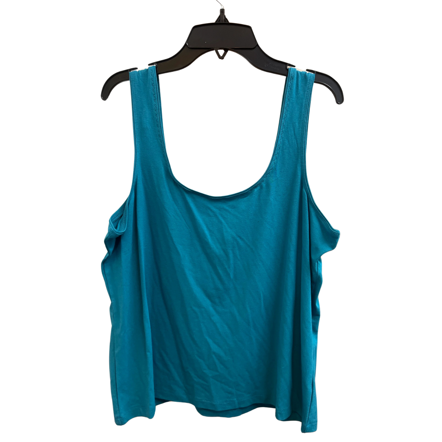 Teal Womens Sleeveless Tank Top Size L Casual Comfort Fit-image