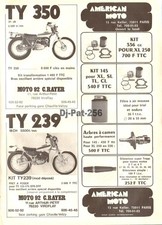 Publicité Moto : YAMAHA TY 239 ( 240 ) 350 - Kit HONDA XL 125 250 (#330-1P)