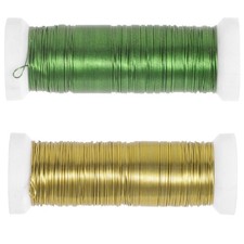 2 Rolls Filigree Crafts Baby Flower Stems Wire for Flowers Arrangements