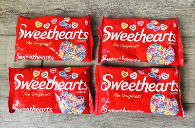 4x Sweethearts Conversation Hearts Candy 10.5oz Bag Valentine (BB 03-2027)