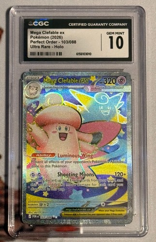 Mega Clefable ex graded CGC 10 for sale on eBay