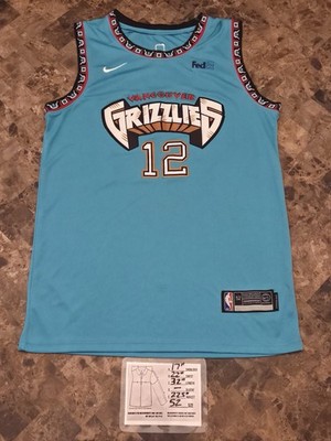 Nike Vancouver Grizzlies Ja Morant #12 NBA Basketball Jersey Blue Size 52