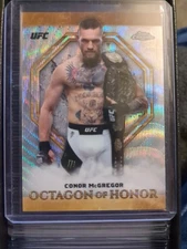 Conor McGregor 2019 Topps Chrome UFC Octagon of Honor #OH-CM Wave Refractor /99