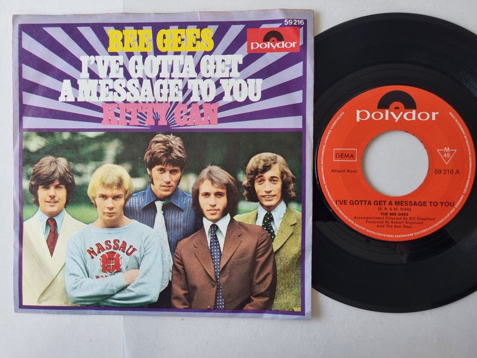 Bee Gees - I've Gotta Get A Message To You 7'' Vinyl Germany