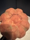 vintage 1996 handpainted paper mache pumpkin w black hat and flowers 8 inches — photo 6