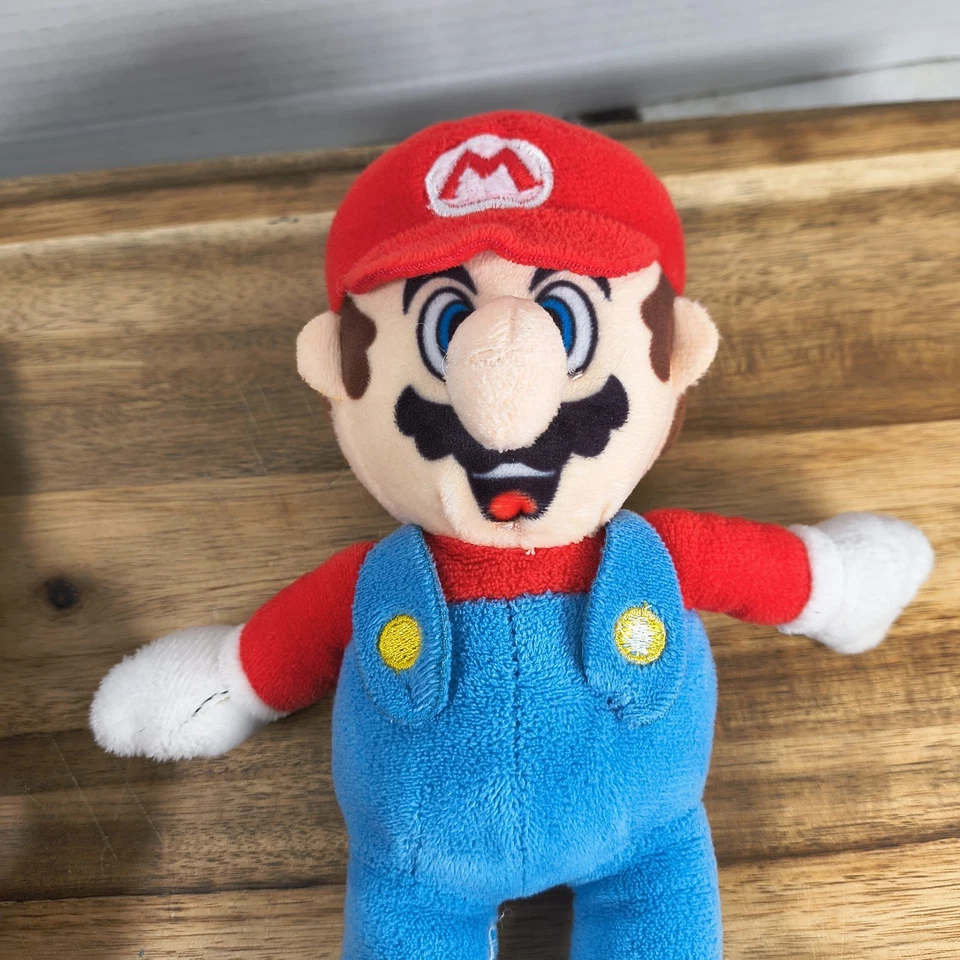 Nintendo Super Mario Bros. Mario Muñeca de Peluche de 8 Pulgadas con Lote KONG SIN ETIQUETA EN MARIO Foto 2 de 4