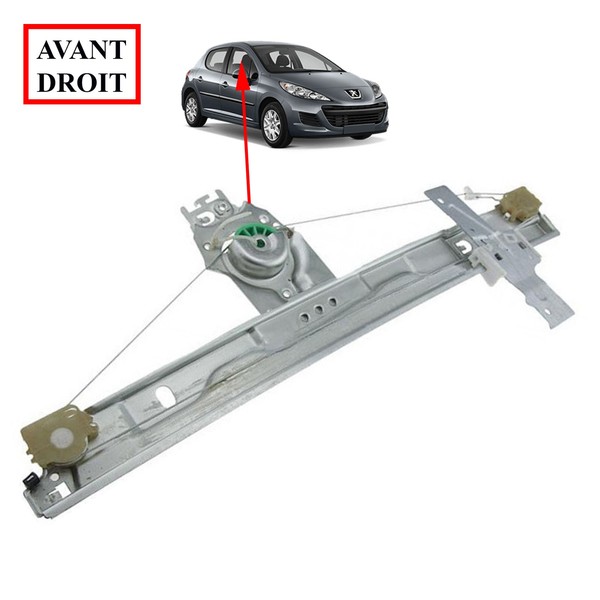 Fensterheber Vorne Rechts Ohne Motor Newparts FüR Peugeot 207 9222FS 2006-2015-image