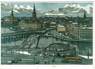 Sweden 1986 Postal Stationery Postcard used Bildganzsache Postkarte Postmuseum