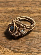 Hand Wrapped Copper Wire Ring Size 7