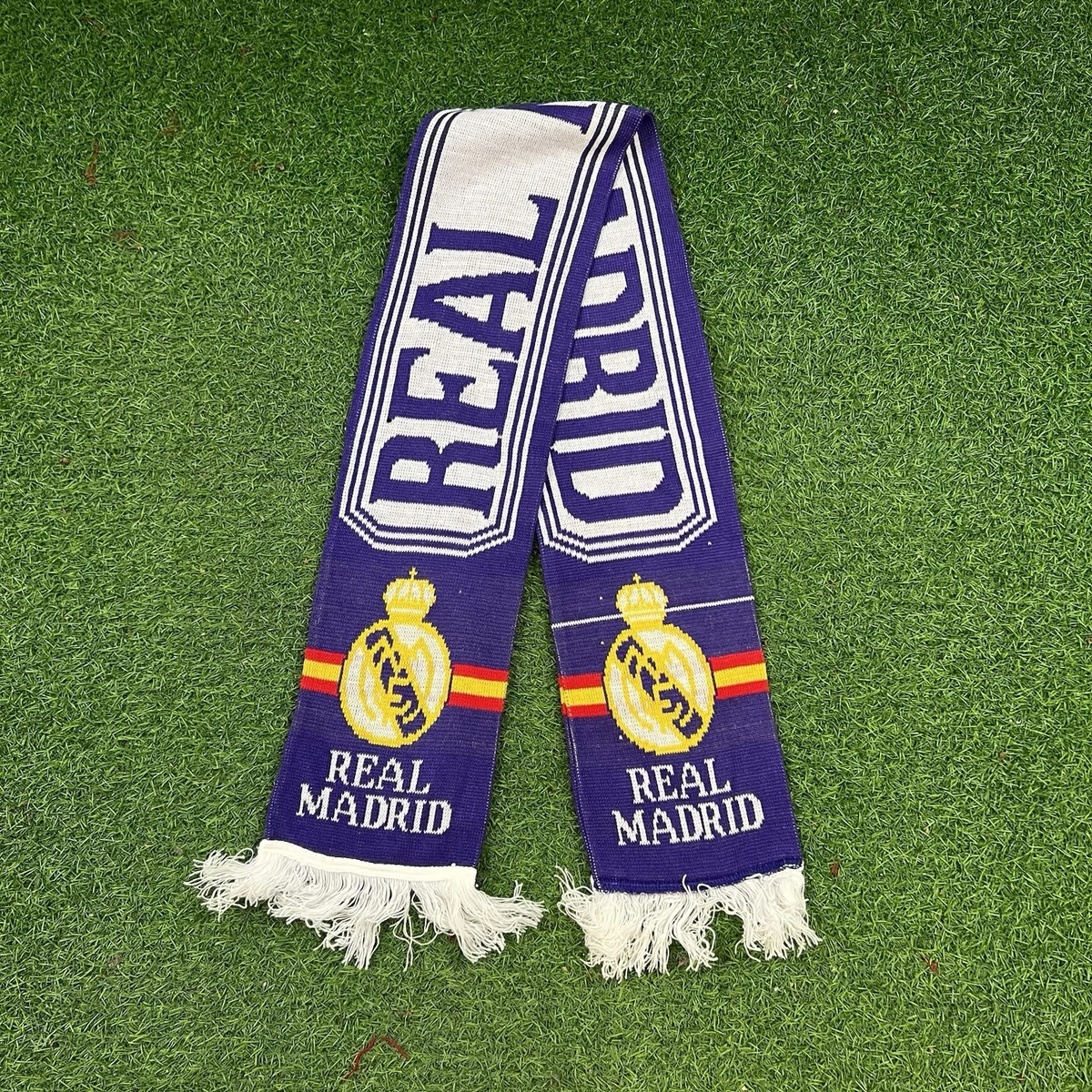 Écharpe Real Madrid Années 90 Vintage - Supporter Football Multicolore