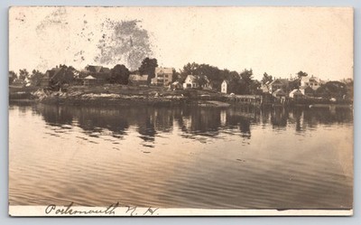 Portsmouth New Hampshire~Homes Inns Seaside Resorts on Waterfront~1909 RPPC