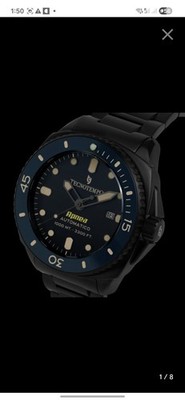 Tecnotempo Apnea 1000M Automatik Taucher Helium Ventil. 2 Jahre volle Garantie