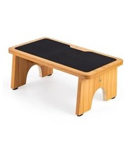 Bedside Step Stool for Adults, 7.5 Inch Wooden Step Stool for High Natural