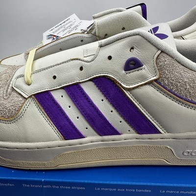 Adidas Rivalry 86 Low Shoes Mens Size 19 White Purple 