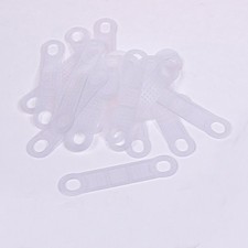 BCP 50 Pcs Clear Non-Slip Rubber Clothes Hanger Grips Clothing Hanger Strips