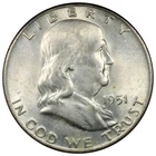 1951-D Franklin Half Dollar AU/BU Uncirculated Better Date A2856