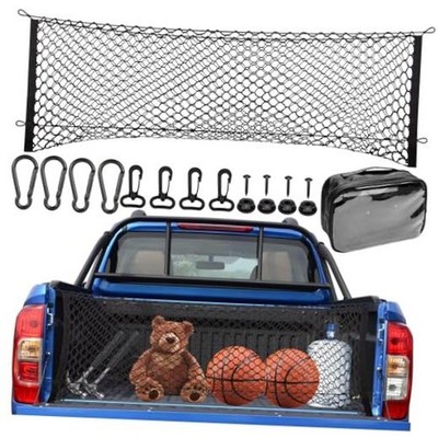 Cargo Net for Pickup Bed, Fit for Ford F150/F250, 50 x18'' net with storage bag