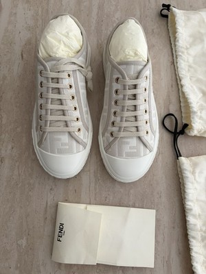 FENDI Domini FF  Jacquard Sneakers BRAND NEW