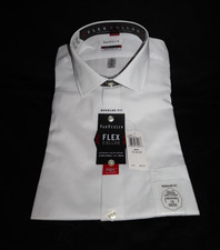 Van Heusen Flex Collar Button Up Long Sleeve Dress Shirt Men's Size 15 32/33 M