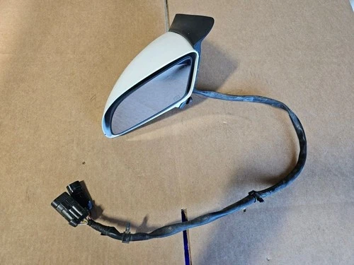 88-96 Chevrolet Corvette C4 USED OEM White Left Drivers Door Side View Mirror