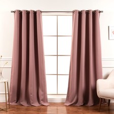 Blackout Curtain 2 Panels - Premium Thermal Insulated Window Treatment Blacko...