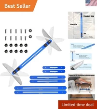 Multi-Purpose Stair Tread Template Tool, Adjustable 12-60in, Lightweight Design