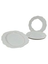 Carstens Porzellan Sorau Servierplatte Weiß Elegant Porzellan Platte