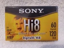 Sony Hi8 HMP Digital8 Tape 60/120min Cassette Blank Video Sealed A-131