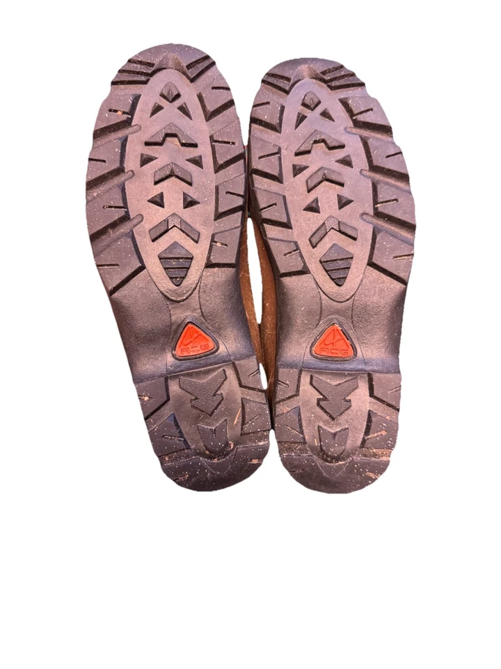 Botas de Senderismo Nike ACG Raras De Colección Talla 7 Todas las Condiciones Equipo Cuero Marrón Puntera Dura Foto 4 de 4