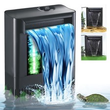 Turtle Tank Filter w/ U-V Light for Large 40-150 Gal Tank 4-Stage Flow Adjust...