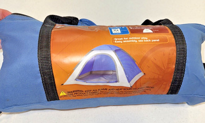 Ozark Trail Scout Junior Dome Tent 6ft x 5ft x 3ft Blue Gray Sleeps Two