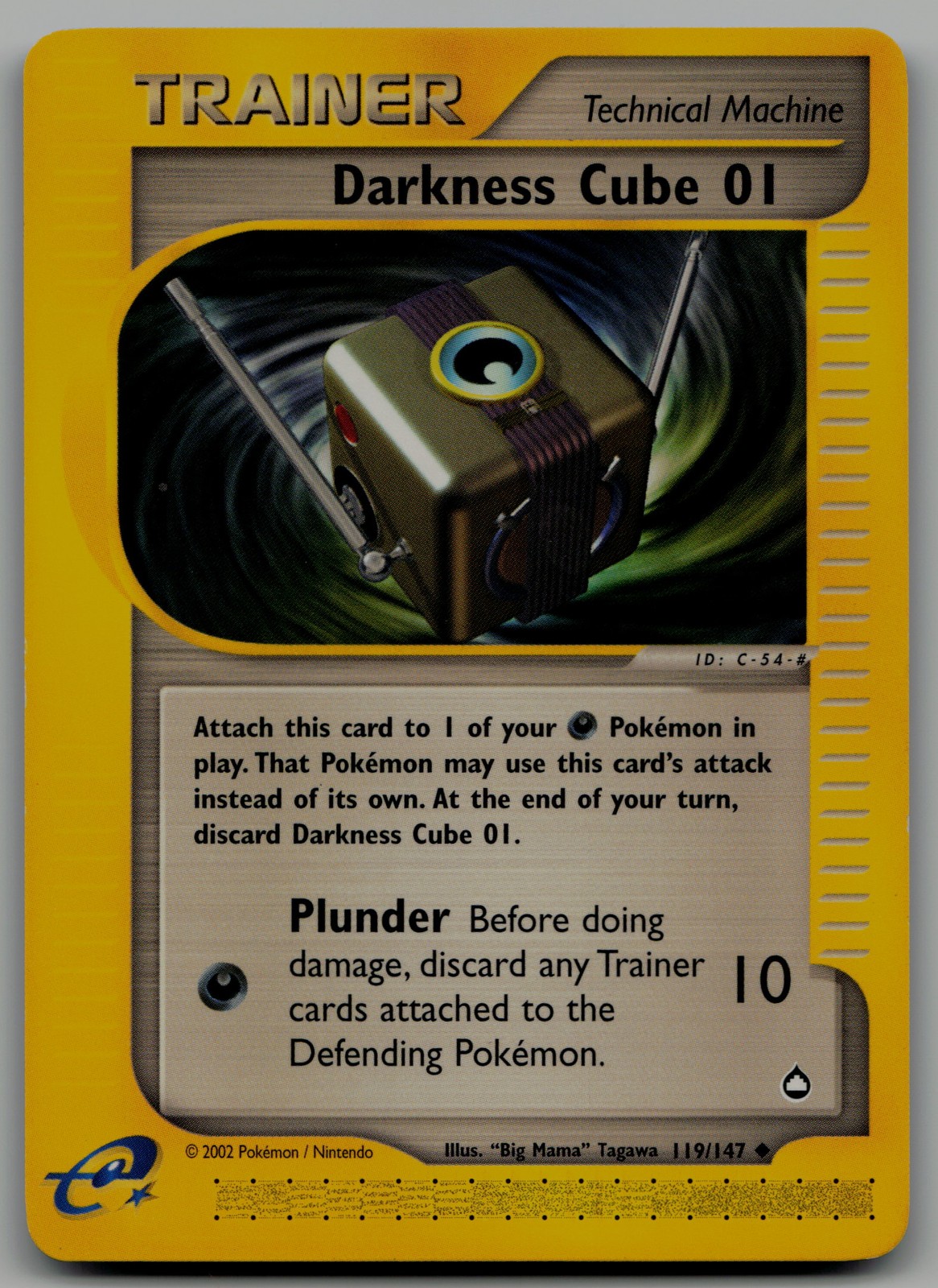 Darkness Cube 01 Uncommon Aquapolis 119/147 NM