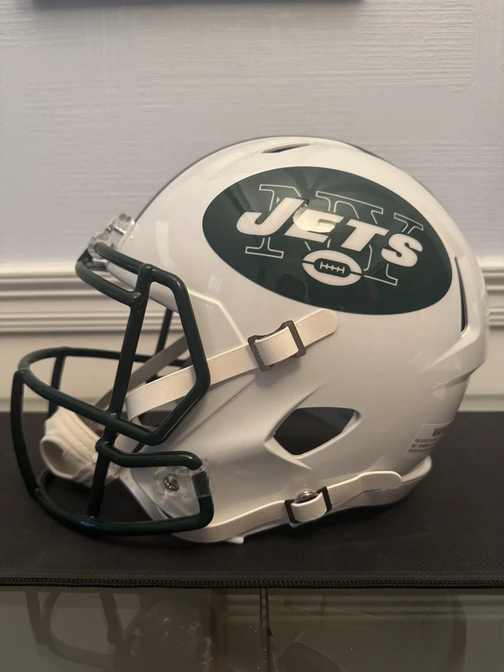 NY Jets CURTIS MARTIN Signed Full Size Riddell Speed Replica Helmet AUTO w/ COA - Image 2 of 4
