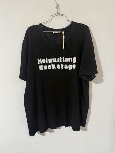 Helmut Lang Fashion Backstage Mesh Shirt Black XL Archive Re Edition 00s