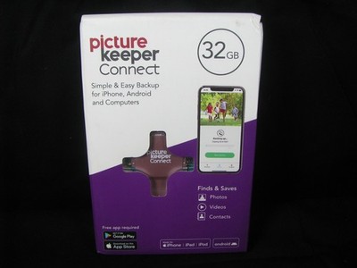 Picture Keeper Connect 32 GB Photo Video Contact Backup Drive Android And Apple