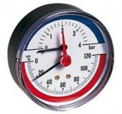 Combined Temperature Pressure Gauge - Bottom (Radial) Connection