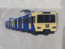Tyne & Wear Metro - Metrocar (Blue) Enamel Brooch Pin Train Badge