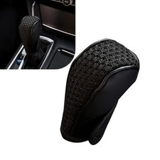 Car Gear Shift Cover, Leather Gear Shift Knob Cover, Anti-Slip Shifting Knob