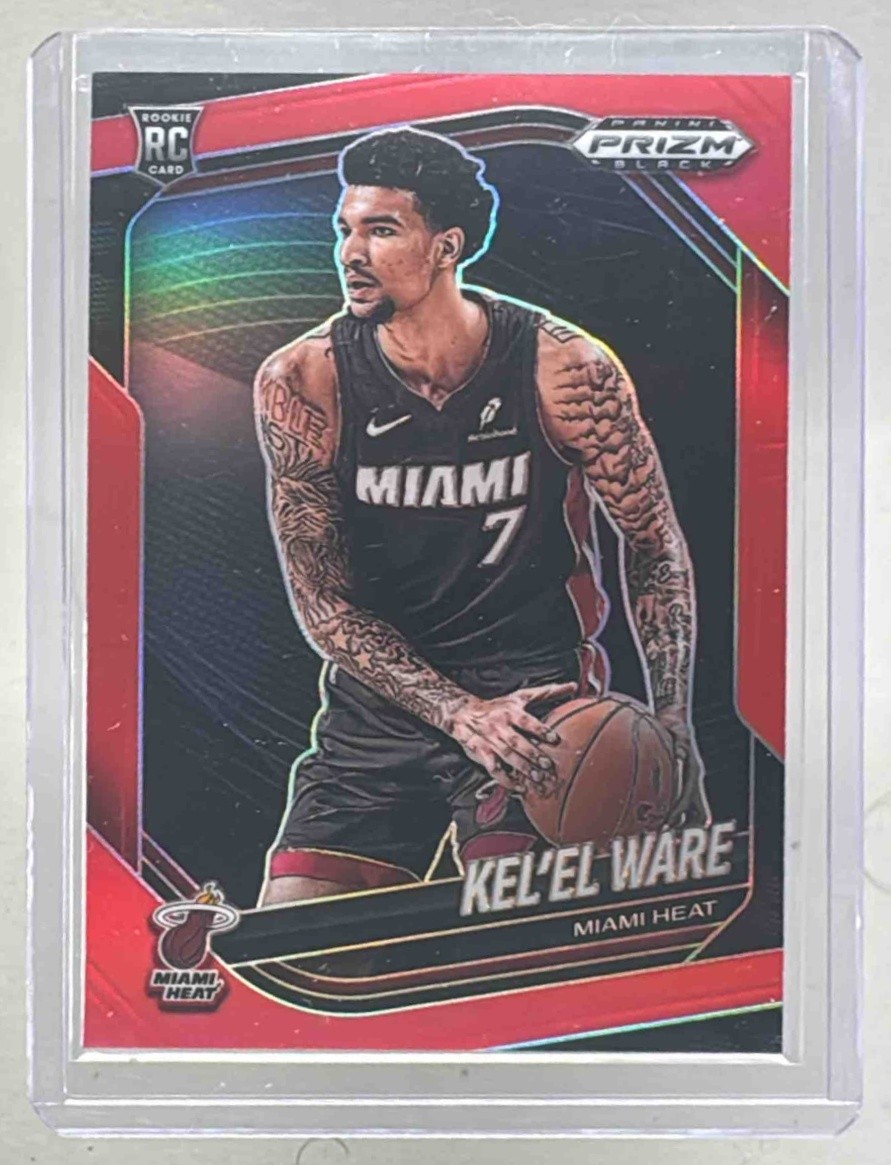 Kel'el Ware 2024 Panini Prizm Black #156 Red Rookie RC 15/299