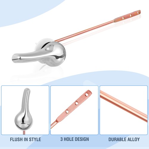 2 Pack Toilet Tank Accessories Hotel Wrench Flush Lever Handle for Bathroom - Picture 10 of 12